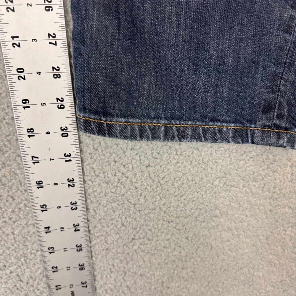 Lucky Brand 221 Original Straight Jeans Mens 38x30 Dark Wash Blue Denim